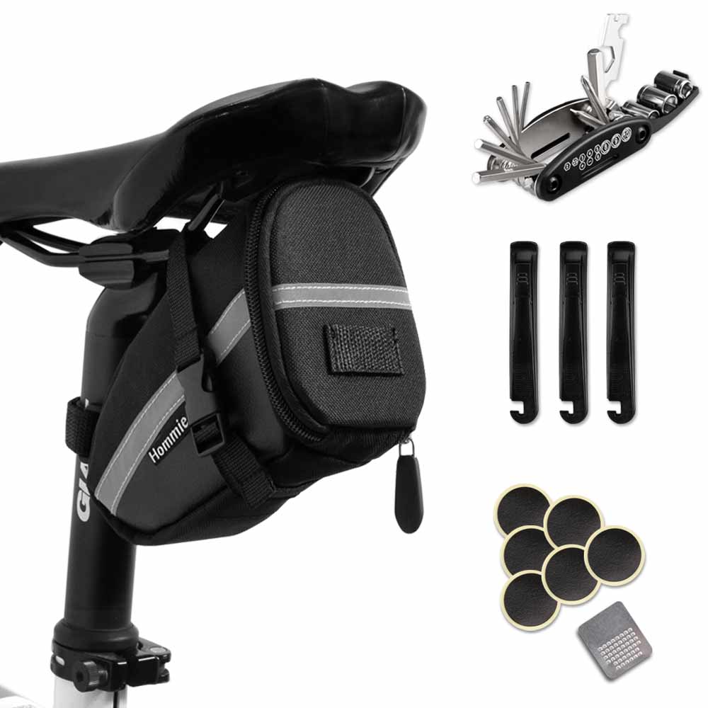 Details about   Bike Repair Tool Kit Bicycle Saddle Bag Cycling Bag 16 in 1 Repair Tool Kit V9J6 
