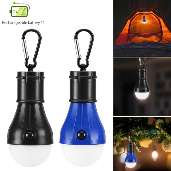 Rechargeable USB LED Bulb Lamp Outdoor Lighting Camp Tent Hiking Fishing Lamp 