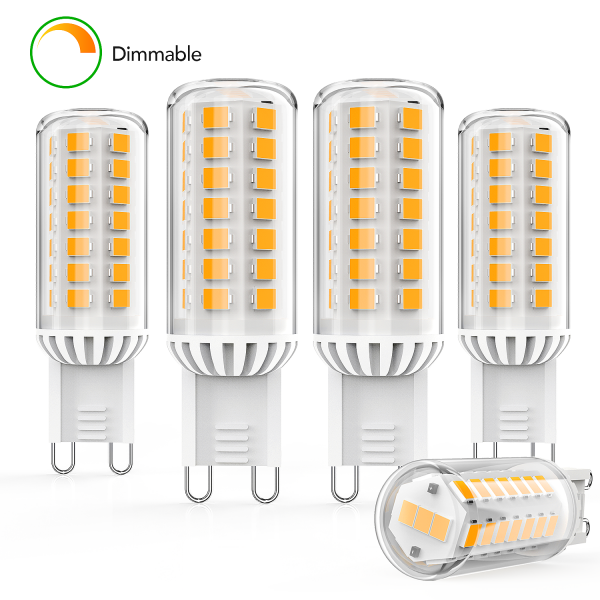 8x Ampoules LED dimmables G9 6 W/550 m faisceau de 360 º 6000 K équivalentes aux ampoules halogènes de 60 W couleur blanc froid Ankey 
