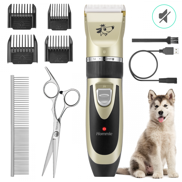 Washable Electric Pets Hair Trimmers Shaver Shears for Dogs and Cats with LED Display USB Rechargeable Cordless Dog Grooming Kit Yabife Dog Clippers Quiet 